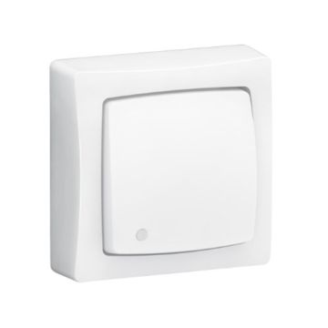LEGRAND Transformeur simple 3 en 1 interrupteur va-et-vient poussoir lumineux ASL complet saillie blanc - 086017L