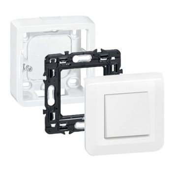 LEGRAND Mosaic Bouton poussoir saillie complet blanc