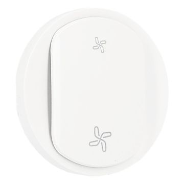 LEGRAND Céliane Enjoliveur commande VMC 2 vitesses blanc - CB6001