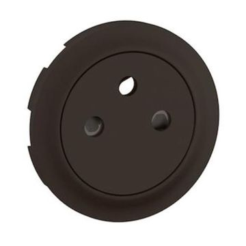 LEGRAND Céliane enjoliveur prise de courant 2P+T affleurant noir - CN0111