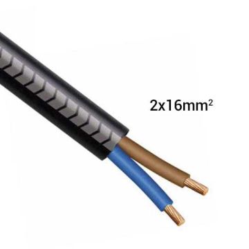 Câble électrique R2V 2x16mm² B/M - Prix au mètre