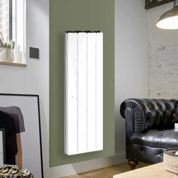 Radiateur à inertie fonte vertical Blanc 1000W NOIROT Fontea - DCN3493SEEC
