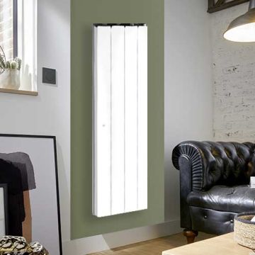 Radiateur à inertie fonte vertical Blanc 1500W NOIROT Fontea - DCN3495SEEC
