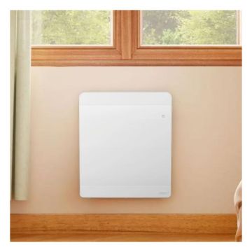 radiateur connecté à inertie fonte Noirot Walter 2 1000W blanc - photo ambiance intérieur