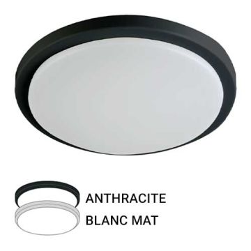 ARLUX Hublot extérieur LED Meribel 230V 18W 1600LM 4000K 250mm blanc/anthracite - 730024