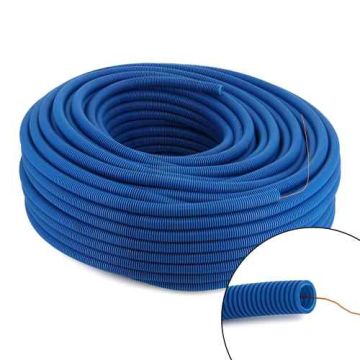 Gaine électrique bleue ICTA D20 PMFLEX - Couronne de 100m