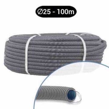 Gaine grise ICTA D25 PROFIFLEX - couronne de 100m