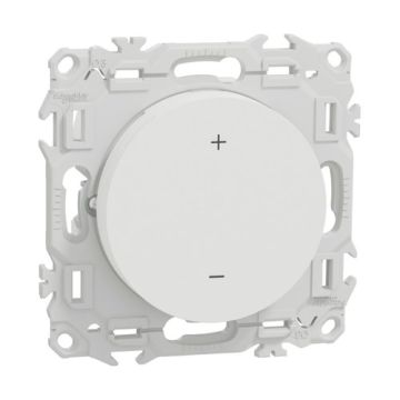 SCHNEIDER Wiser Odace Thermostat connecté filaire 2A Zigbee blanc craie - S920502