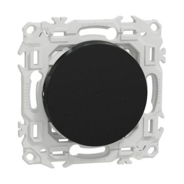 SCHNEIDER Wiser Odace Bouton poussoir connecté 3 fils 10A Zigbee noir onyx - S940530