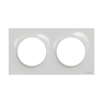 SCHNEIDER Odace Styl Plaque double gris pierre - S520704A1