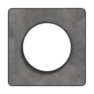 SCHNEIDER Odace Touch Plaque simple ardoise avec liseré anthracite - S540802V