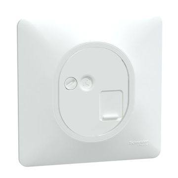 Prise RJ45 grade 3 catégorie 6 STP SCHNEIDER Ovalis complet blanc