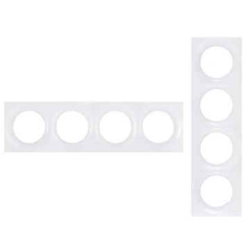 SCHNEIDER Odace Plaque 4 postes blanche - S520708