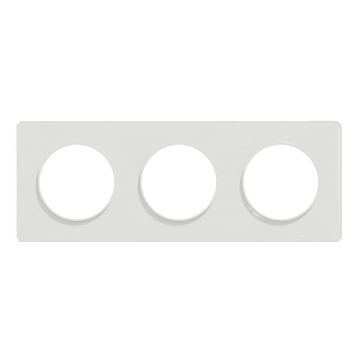 SCHNEIDER Odace Touch Plaque triple blanc - S520806