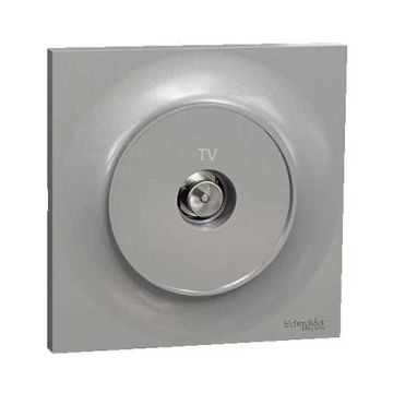 SCHNEIDER Odace Prise TV complète aluminium - S530445-F
