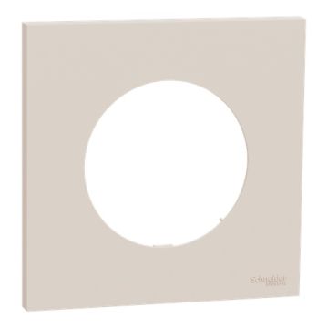 SCHNEIDER Odace Plaque simple beige sable - S902702