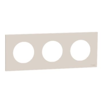 SCHNEIDER Odace Plaque triple beige sable - S902706