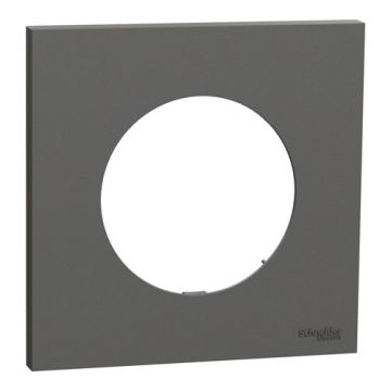 SCHNEIDER Odace Plaque simple gris basalte - S904702