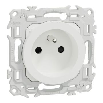lot de 108 prises de courant Schneider Odace blanc craie