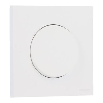 SCHNEIDER Odace Interrupteur va et vient/bouton poussoir blanc craie complet