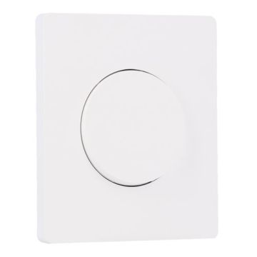 SCHNEIDER Odace Interrupteur va et vient/bouton poussoir blanc craie et plaque simple Architecte blanc craie
