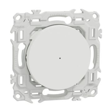 SCHNEIDER Wiser Odace Bouton poussoir connecté 10A Zigbee blanc craie - S920530