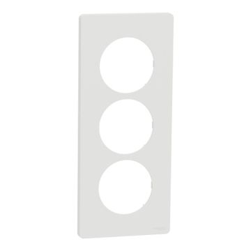 SCHNEIDER Odace Architecte Plaque triple blanc craie E57 - S920816