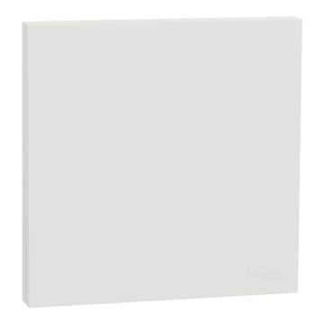 SCHNEIDER Odace Integral Enjoliveur pour va et vient/bouton poussoir/plaque simple blanc craie - S929221