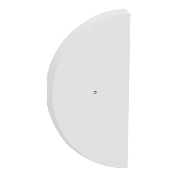 SCHNEIDER Odace Demi Enjoliveur interrupteur double va et vient/poussoir à voyant lumineux blanc craie - S929270