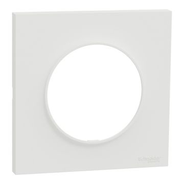 plaque de finition 1 poste Schneider Odace® blanche