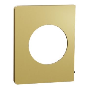 SCHNEIDER Odace Architecte Plaque simple latérale laiton - S932800