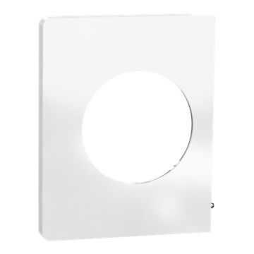 SCHNEIDER Odace Architecte Plaque simple latérale blanc émaillé - S934800