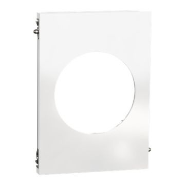 SCHNEIDER Odace Architecte Plaque simple centrale blanc émaillé - S934801