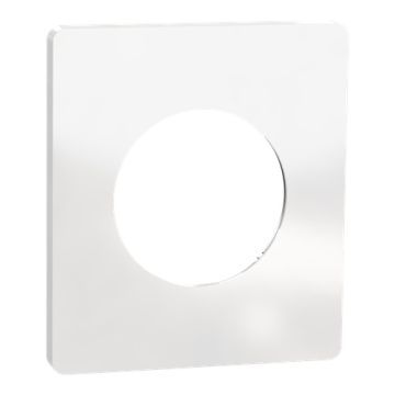SCHNEIDER Odace Architecte Plaque simple blanc émaillé - S934802