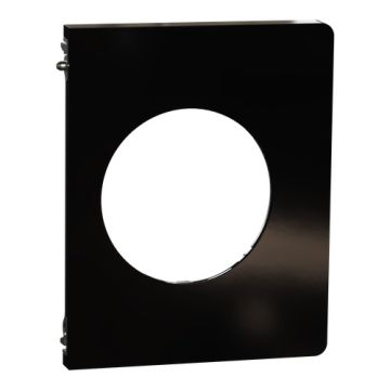 SCHNEIDER Odace Architecte Plaque simple latérale noir émaillé - S935800