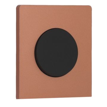 SCHNEIDER Odace Interrupteur va et vient/bouton poussoir noir onyx et plaque simple Architecte cuivre