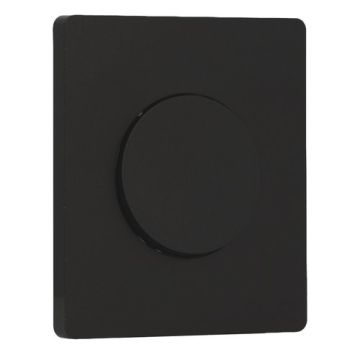 SCHNEIDER Odace Interrupteur va et vient/bouton poussoir noir onyx et plaque simple Architecte noir onyx
