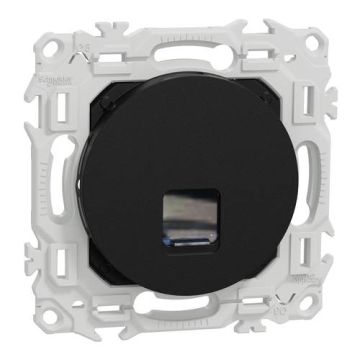 prise RJ45 Schneider Odace noir