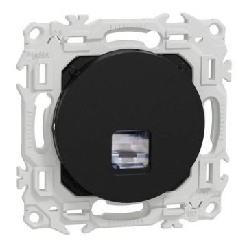 prise RJ45 Schneider Odace noir