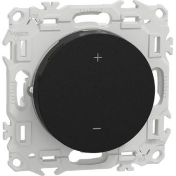 SCHNEIDER Wiser Odace Thermostat connecté filaire 2A zigbee noir onyx - S940502