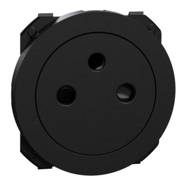 enjoliveur noir mat pour prise affleurante Schneider Odace