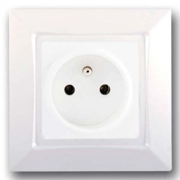 SIEMENS Delta One Prise de courant 2P+Terre complet - Blanc