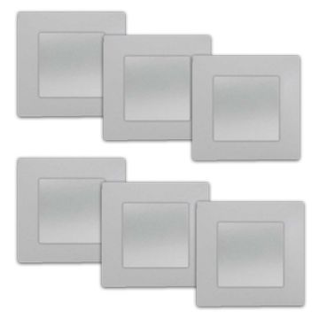 SIEMENS Delta Viva Lot de 6 interrupteurs va et vient complets - Silver