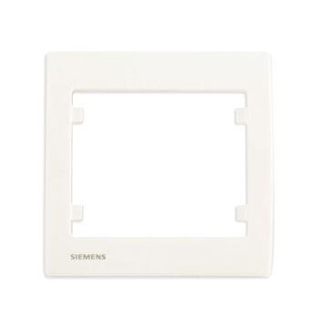 SIEMENS Delta Iris Plaque simple - Blanc