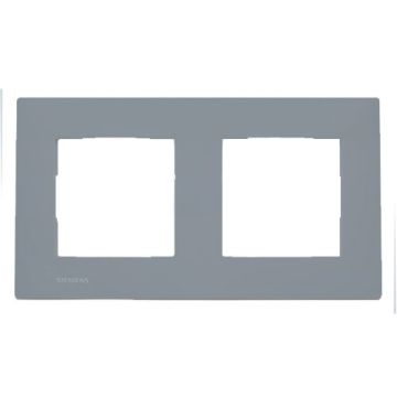 SIEMENS Delta Viva Plaque double - Gris