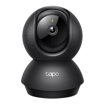 TAPO Caméra de surveillance connectée Wifi intérieure 2K motorisée filaire noire - C211