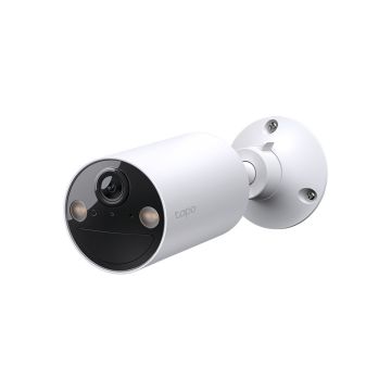 TAPO Caméra de surveillance connectée Wifi intérieure/extérieure 2K sans fil blanche - TC82