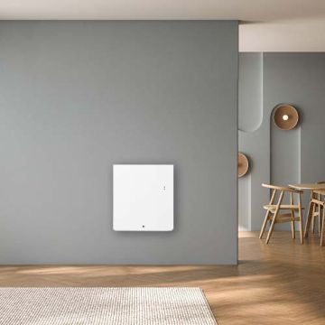 THERMOR Equateur 5 radiateur connecté inertie double technologie horizontal blanc mat 750W - 427636