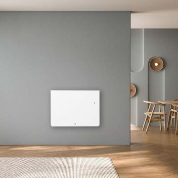 THERMOR Equateur 5 radiateur connecté inertie double technologie horizontal blanc mat 1250W - 428389