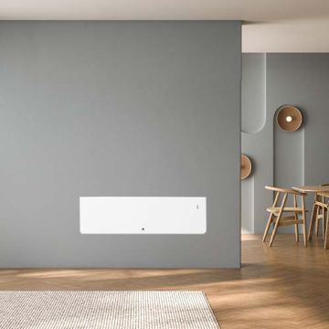 THERMOR Equateur 5 radiateur connecté inertie double technologie plinthe blanc mat 1000W - 428392